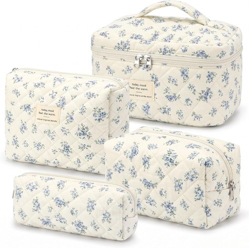 Kosmetiktasche set 4er blumen - kosmetiktasche,